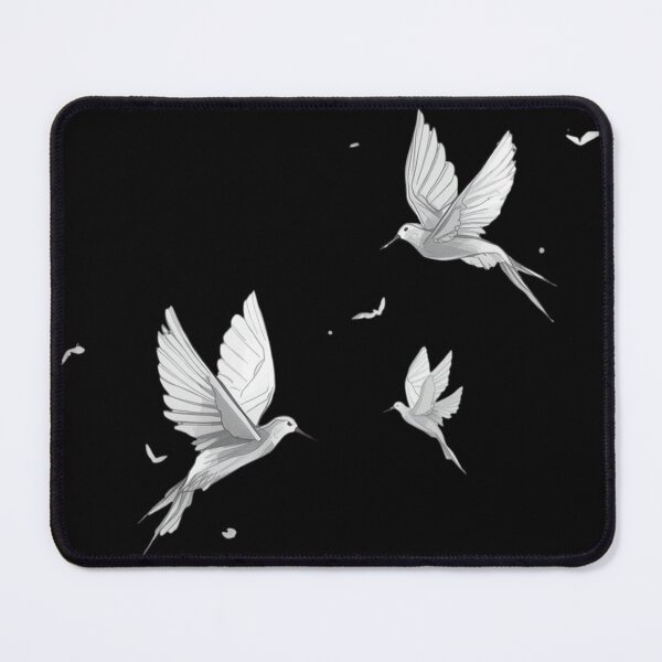 Item preview, Soft World – Gentle Flight | Minimal White Birds in Motion designed and sold by jelonkaa.