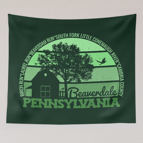 Item preview, Beaverdale Pennsylvania Sunset Retro Vintage Local Pride Logo designed and sold by CRHPOD20.