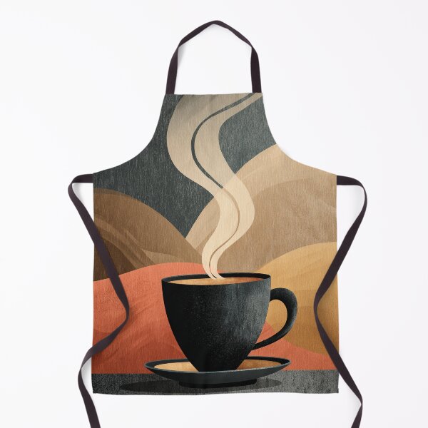 Item preview, Modern Minimalist Coffee Cup Poster – Warm Tones Wall Art for Kitchen or Café Decor designed and sold by Gino By Design.