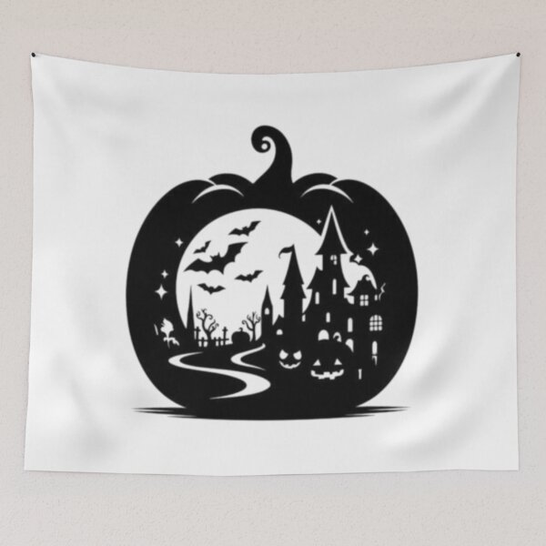 Item preview, black-white pumpkin designed and sold by szydelkowanika.