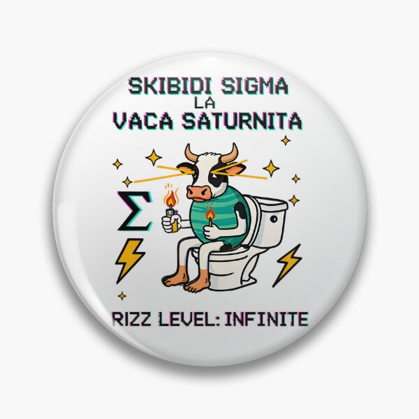 Item preview, Sigma Toilet Cow – Rizz Level Infinite designed and sold by AnnDesignStudio.