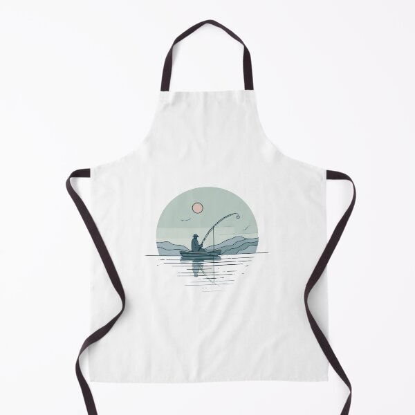 Artikelvorschau, Minimal Fisherman – Ruhige Seeillustration entworfen und verkauft von abicir.
