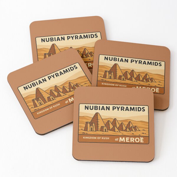 Item preview, Nubian Pyramids at Meroe — Kingdom of Kush designed and sold by Myra365Art.