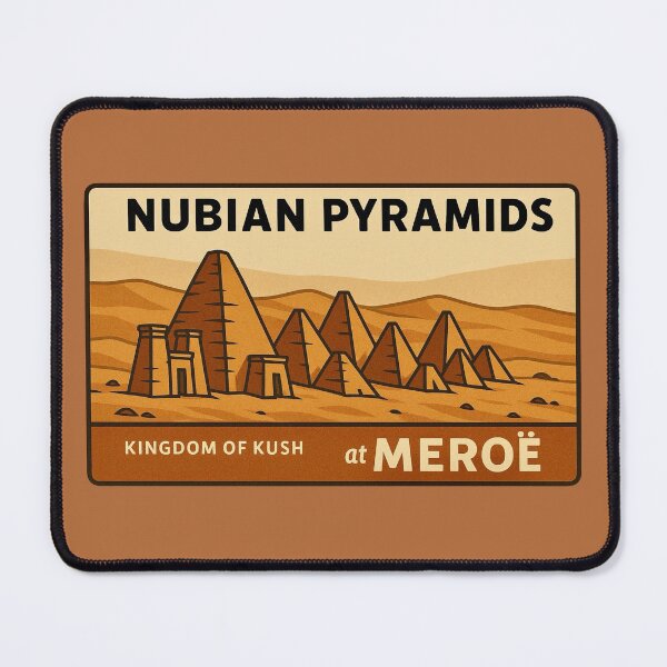 Item preview, Nubian Pyramids at Meroe — Kingdom of Kush designed and sold by Myra365Art.