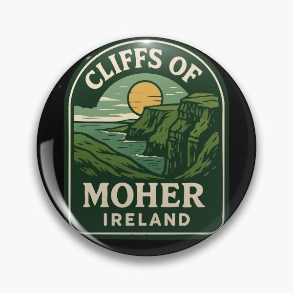 Item preview, Cliffs Of Moher Ireland Retro Travel designed and sold by TomFrontierArt.