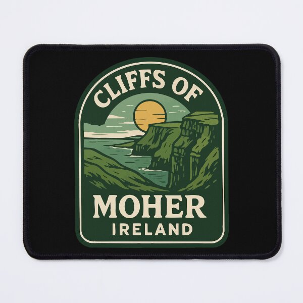 Item preview, Cliffs Of Moher Ireland Retro Travel designed and sold by TomFrontierArt.