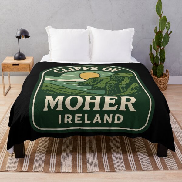 Item preview, Cliffs Of Moher Ireland Retro Travel designed and sold by TomFrontierArt.