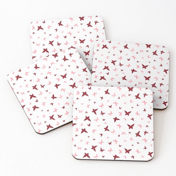 Item preview, Blushing Butterflies – Pink & Red designed and sold by Phoenix Art Studio.