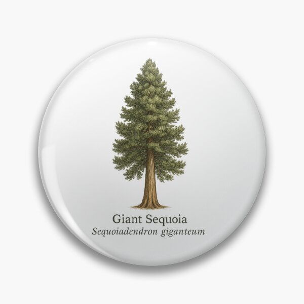 Artikelvorschau, Riesenmammutbaum Botanische Illustration 3 – Sequoiadendron giganteum entworfen und verkauft von BloomKind.