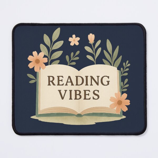 Item preview, "Reading Vibes" Cozy Book Lover Tee designed and sold by Modivox.