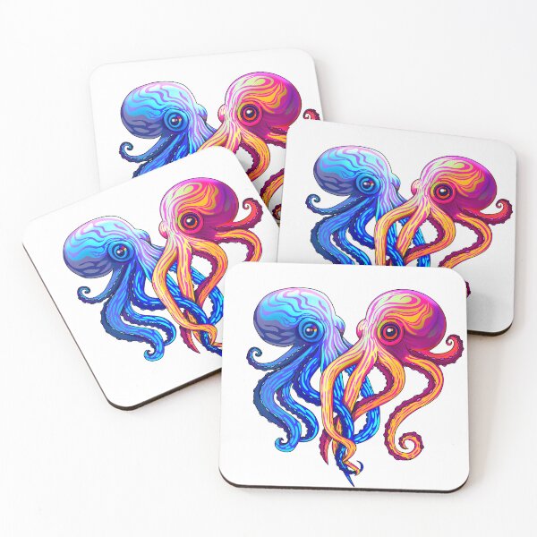 Item preview, Neon Octopus Romance designed and sold by medolf.