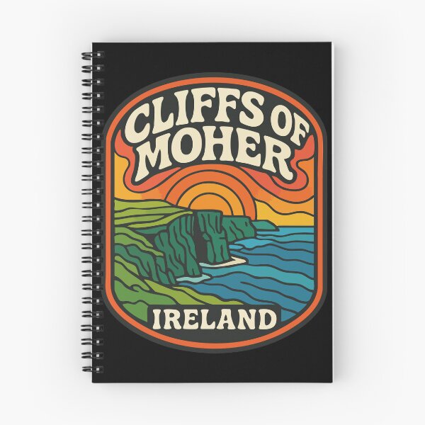 Item preview, Cliffs Of Moher Ireland Retro Trippy Travel designed and sold by TomFrontierArt.