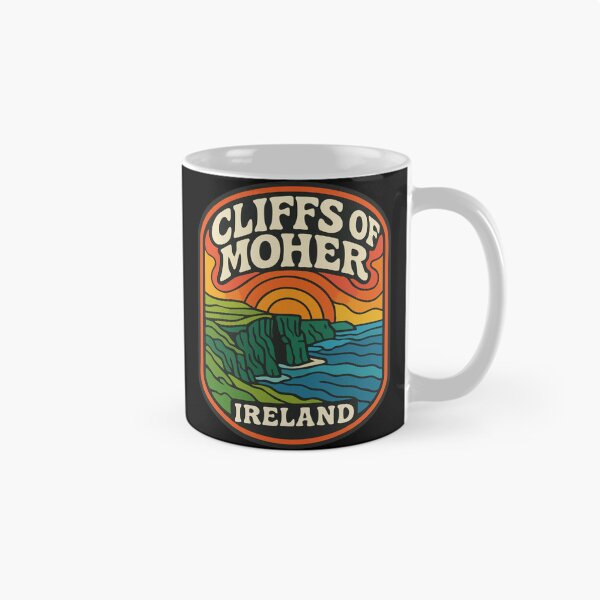Item preview, Cliffs Of Moher Ireland Retro Trippy Travel designed and sold by TomFrontierArt.