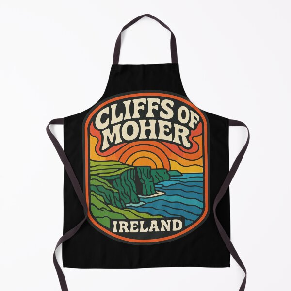 Item preview, Cliffs Of Moher Ireland Retro Trippy Travel designed and sold by TomFrontierArt.