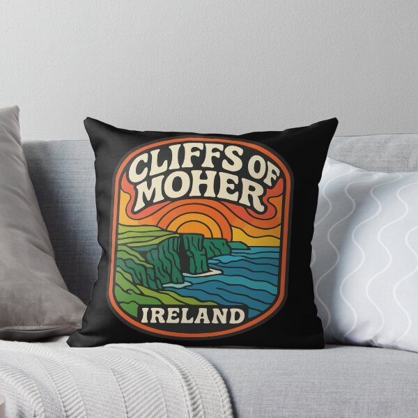 Item preview, Cliffs Of Moher Ireland Retro Trippy Travel designed and sold by TomFrontierArt.