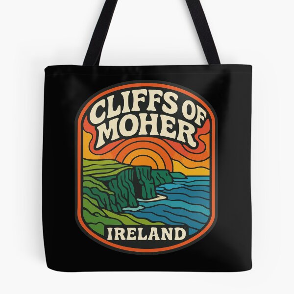 Item preview, Cliffs Of Moher Ireland Retro Trippy Travel designed and sold by TomFrontierArt.