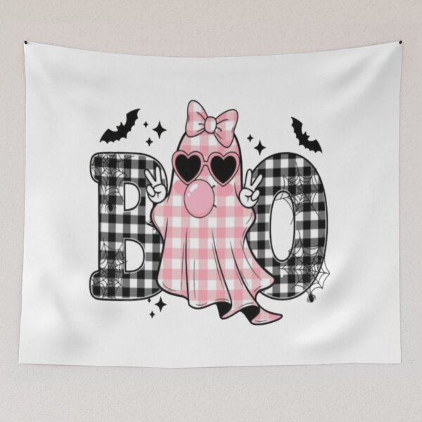 Item preview, pink ghost with bubble gum designed and sold by szydelkowanika.