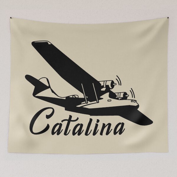 Item preview, PBY Catalina American Plane Flying Silhouette designed and sold by MilitaryMart.