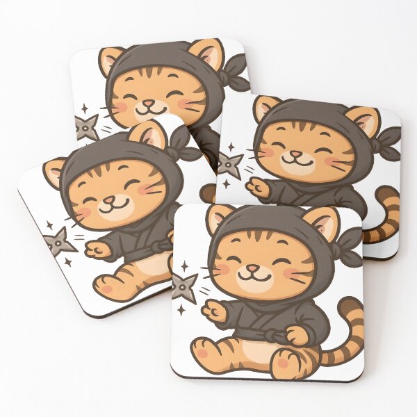 Item preview, Cute Tiger Ninja in Action designed and sold by ArtsyWishesShop.