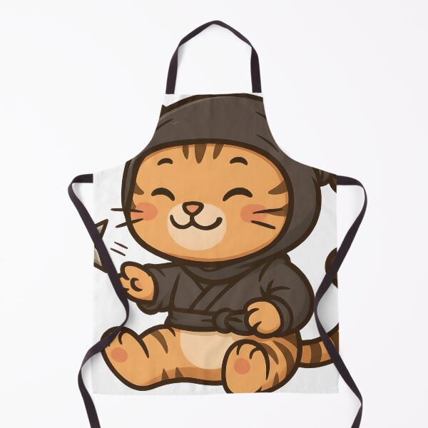 Item preview, Cute Tiger Ninja in Action designed and sold by ArtsyWishesShop.