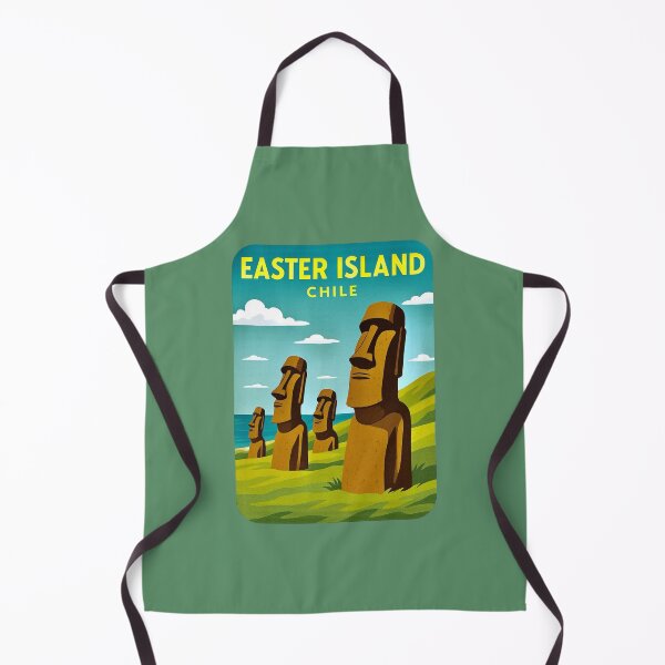 Item preview, Easter Island, Chile — Moai Statues designed and sold by Myra365Art.