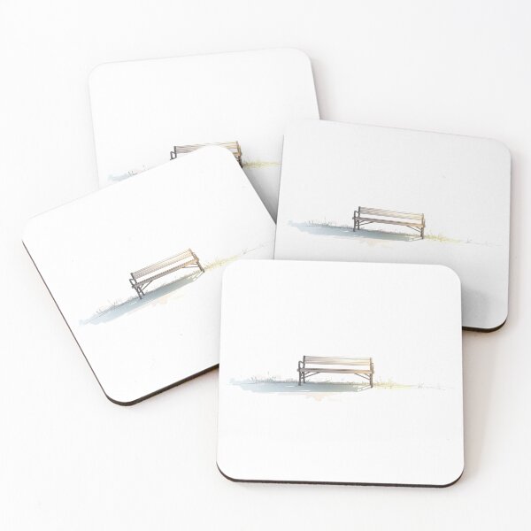 Item preview, Soft World – The Empty Bench | Minimal Poetic Stillness designed and sold by jelonkaa.
