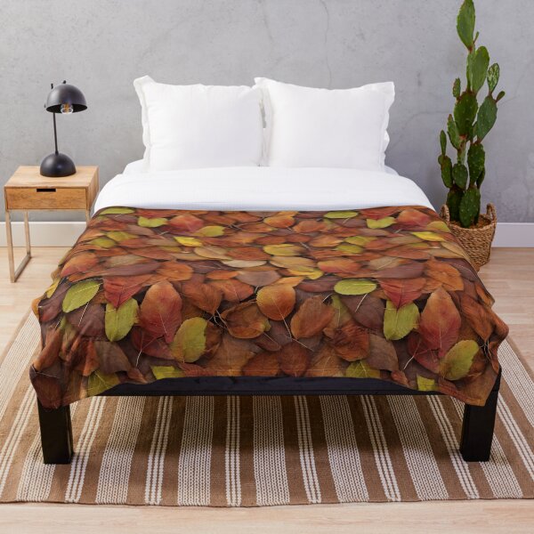 Item preview, Golden Autumn Leaves Pattern – Warm Fall Nature Texture designed and sold by AlmaMoArt.