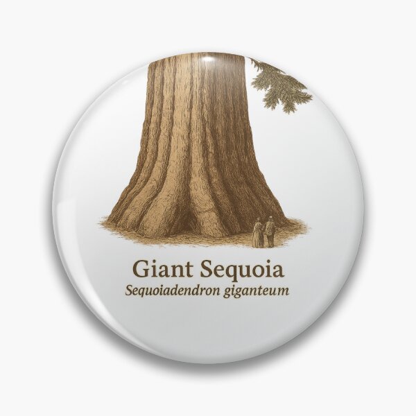Artikelvorschau, Kopie der botanischen Illustration 4 des Riesenmammutbaums – Sequoiadendron giganteum entworfen und verkauft von BloomKind.