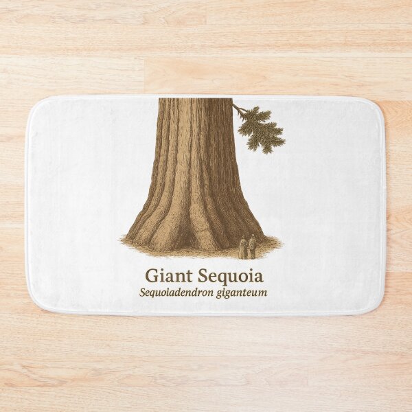 Artikelvorschau, Kopie der botanischen Illustration 4 des Riesenmammutbaums – Sequoiadendron giganteum entworfen und verkauft von BloomKind.