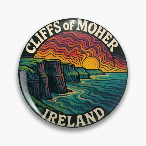 Item preview, Cliffs Of Moher Ireland Retro designed and sold by TomFrontierArt.