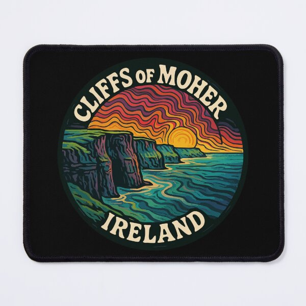 Item preview, Cliffs Of Moher Ireland Retro designed and sold by TomFrontierArt.