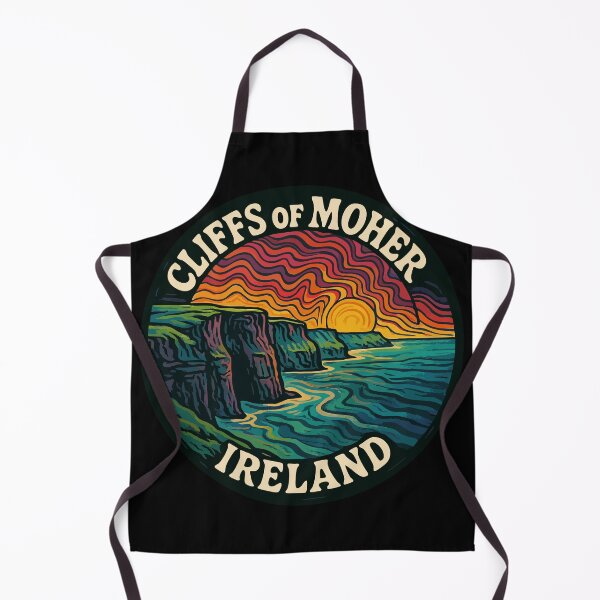 Item preview, Cliffs Of Moher Ireland Retro designed and sold by TomFrontierArt.