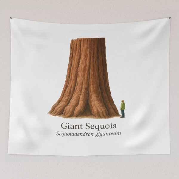 Artikelvorschau, Riesenmammutbaum Botanische Illustration 5 – Sequoiadendron giganteum entworfen und verkauft von BloomKind.
