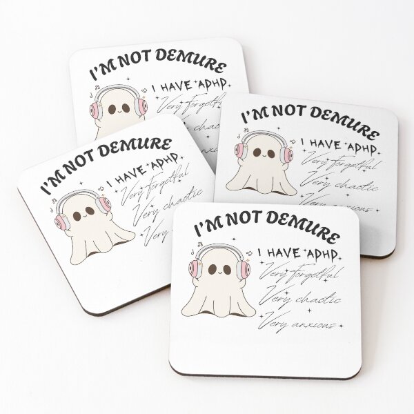 Item preview, I’m Not Demure I Have ADHD: Cute Ghost Halloween Design designed and sold by ChaaiTee.