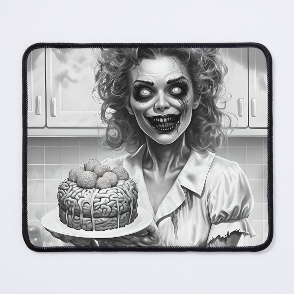 Item preview, Zombie Woman With a Zombie Cake designed and sold by NightTimeJ.