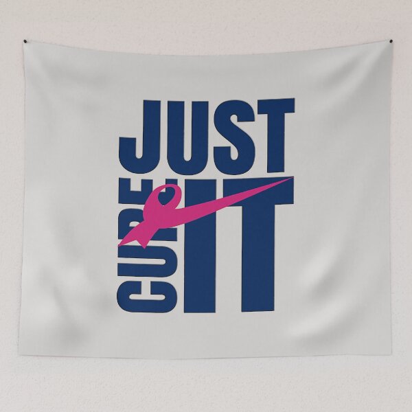 Item preview, Pink Ribbon Just Cure It Support Breast Cancer Month Warrior designed and sold by gear-posters.