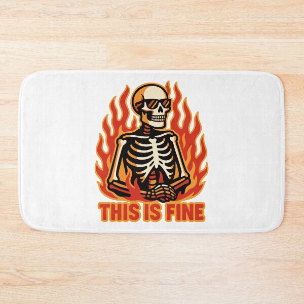 Item preview, Skeleton Meme – This Is Fine designed and sold by Dazzlement.