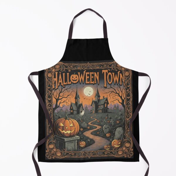 Item preview, Spooky Halloween Town pumpkin designed and sold by RichTeeDesigns.