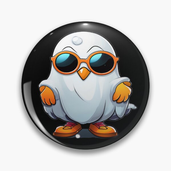 Item preview, ghost owl with glasses designed and sold by szydelkowanika.