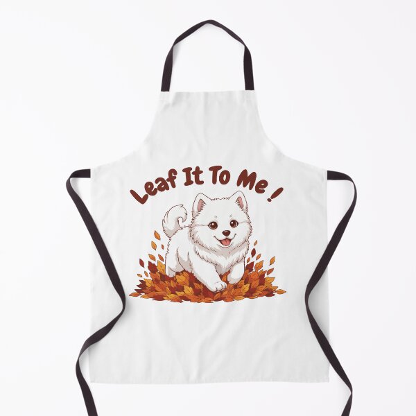 Item preview, Leaf It To Me! Samoyed Dog Running in Fall Leaves - Cute Autumn designed and sold by The Real Life Symphony.