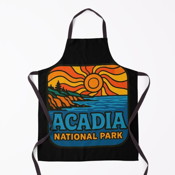 Item preview, Acadia National Park Trippy Retro designed and sold by TomFrontierArt.