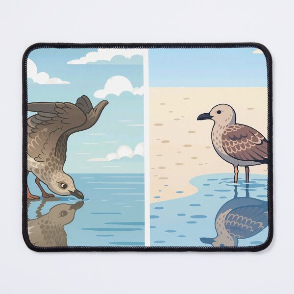 Item preview, Seabird Collection Vintage Coastal Birds Collage Poster Art designed and sold by White-Camel.