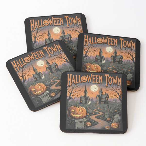 Item preview, Spooky Halloween Town pumpkin designed and sold by RichTeeDesigns.