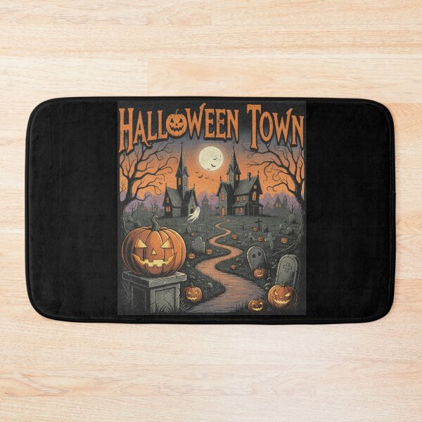 Item preview, Spooky Halloween Town pumpkin designed and sold by RichTeeDesigns.