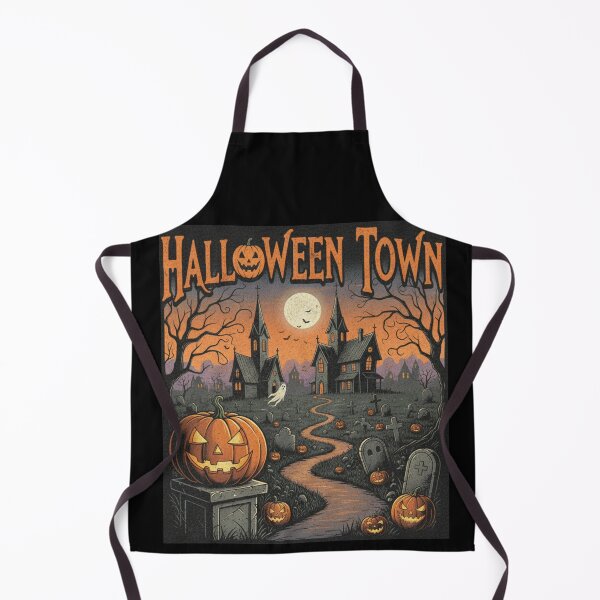 Item preview, Spooky Halloween Town pumpkin designed and sold by RichTeeDesigns.