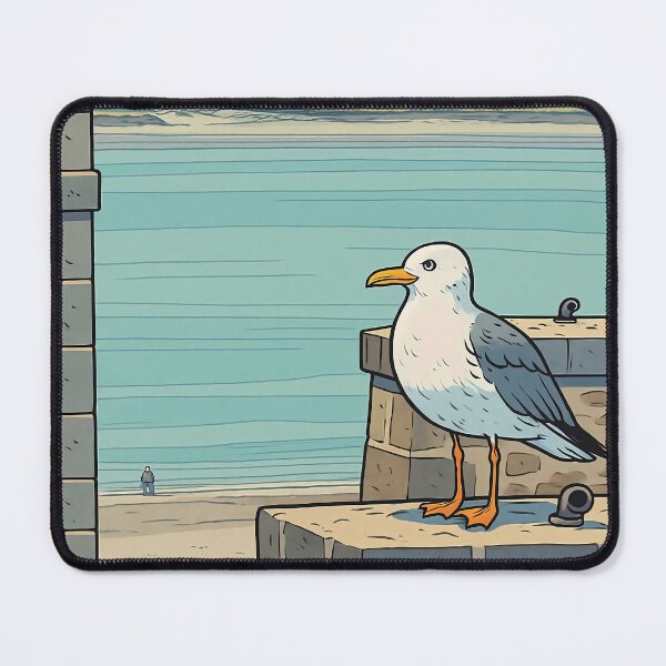 Item preview, Urban Seagull Vintage City Bird Coastal Architecture Poster Art designed and sold by White-Camel.