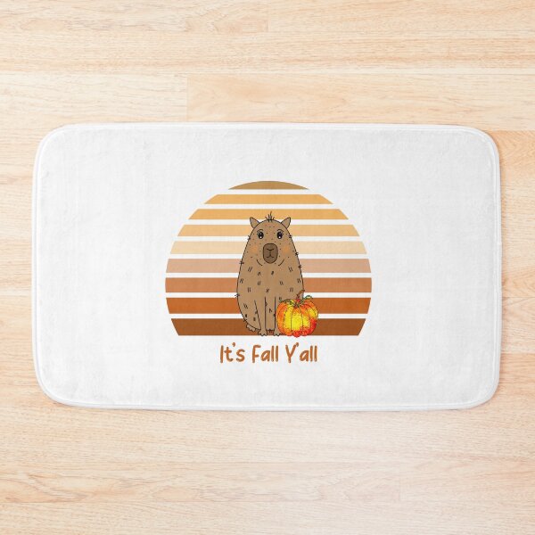 Item preview, It's Fall Y'All Capybara designed and sold by Sartoris Art.