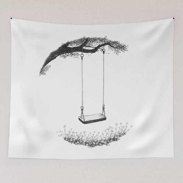 Item preview, Soft World – The Empty Swing | Poetic Stillness in Nature designed and sold by jelonkaa.