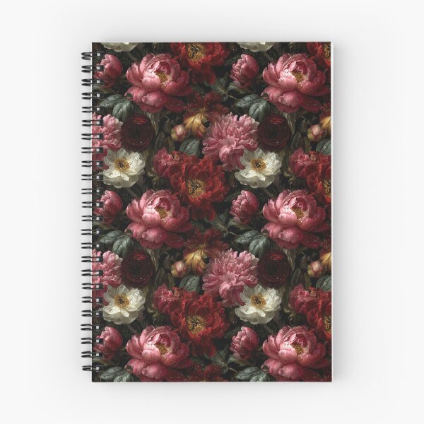 Item preview, Moody Dark Floral Peony Pattern designed and sold by Prismatect.