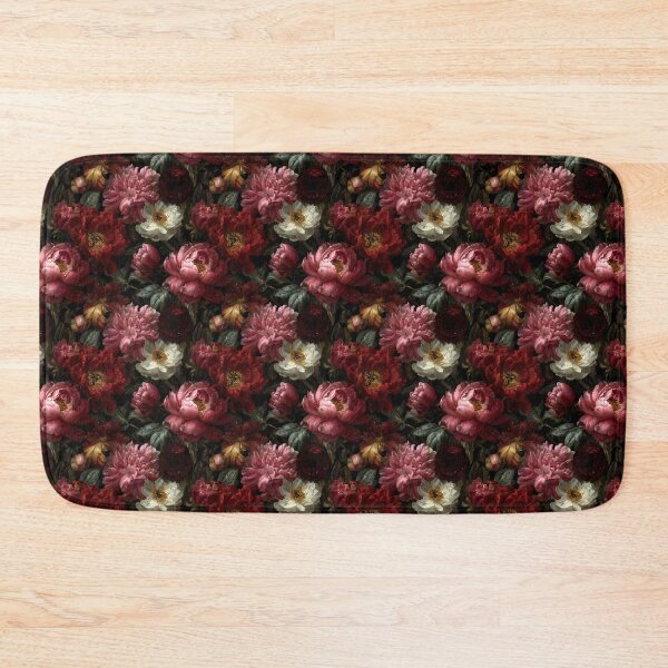 Item preview, Moody Dark Floral Peony Pattern designed and sold by Prismatect.